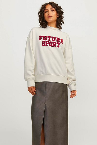JJXX JXRIRI LOOSE LS CREW SWEA Creme Damen Sweatshirt