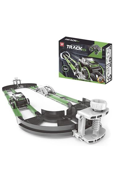 STEM Stunt Rotate Track Roll Rail Car