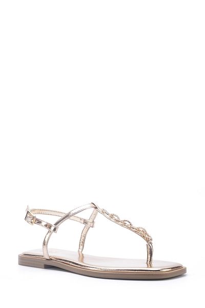 İnci Inci Aida 5Fx Bronze Women's Flat Sandals