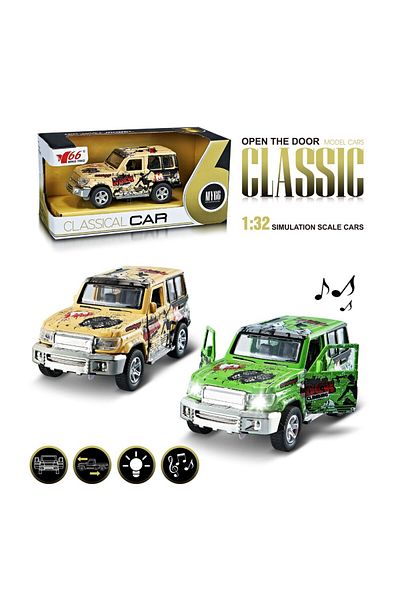 STEM 1: 32 GRAFFITI TOYOTA JEEP ALLOY RETURN DOOR OPENER WITH LIGHT AND MUSIC (Assorted Color)
