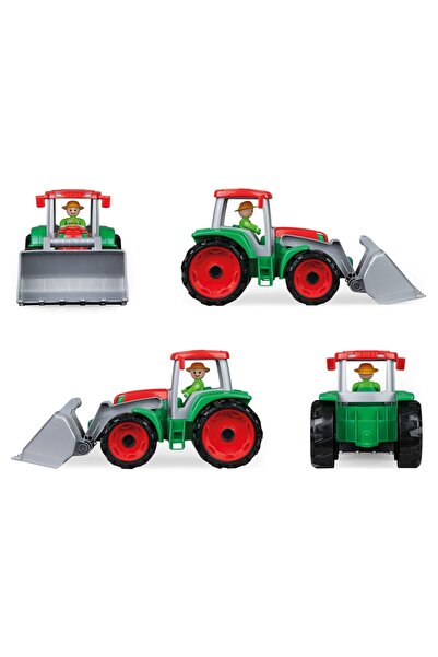 LENA Tractor pentru copii din plastic cu cupa si figurina inclusa Truxx, +2 ani