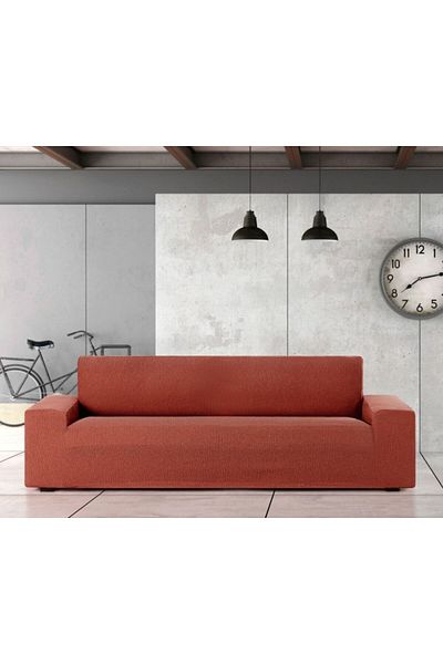 EYSA CONFECTIONES Elastic sofa cover 4 seats, Troya, C/9 Brick