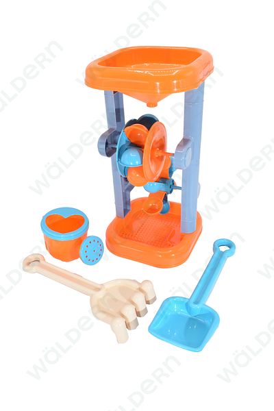 Waldern Toys Water and Sand Mill Sea Beach Set with Water Bottle