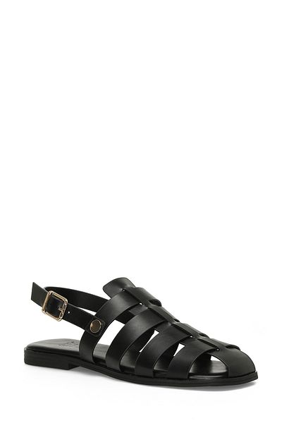İnci Inci Asha 5Fx Black Women's Flat Sandals