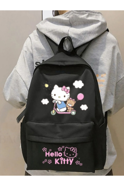 DEEFWEAR Rucsac DREICH Hello Kitty Cloud Bear imprimat pentru școală, liceu, ...