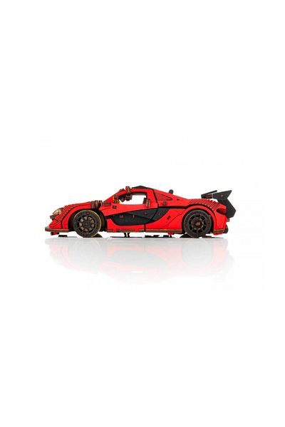 EWA 3d Puzzle, Red Race Car, , Wood, 237 Pieces