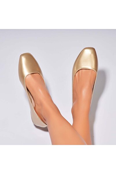 Joana Γυναικείες Μπαλαρίνες, Χρυσό Λουστρίνι, Masyn