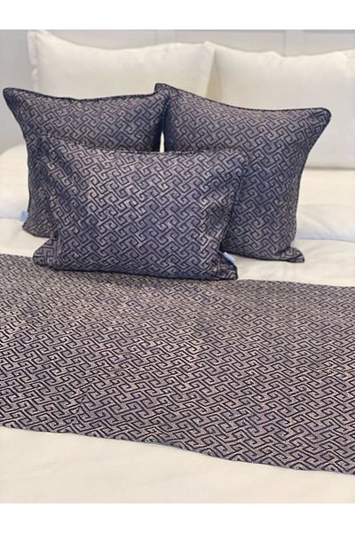 Lucien Home Bed Runner Throw Pillow Set