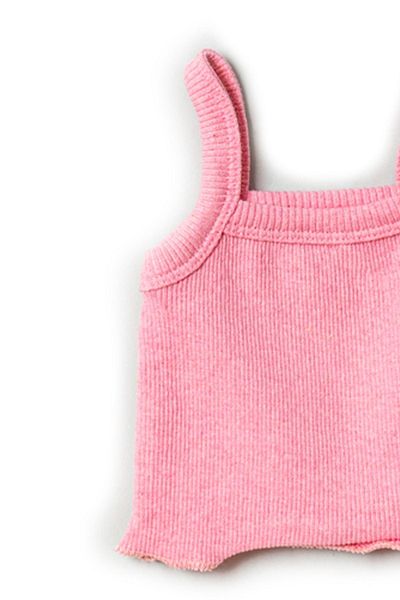 ADABEBEK Baby Girl Crop Set of 4 with Corded Rope Strap