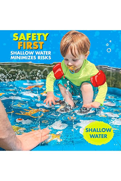 Generic Splash Pads Sprinkler for Kids and Baby Pool, 100cm