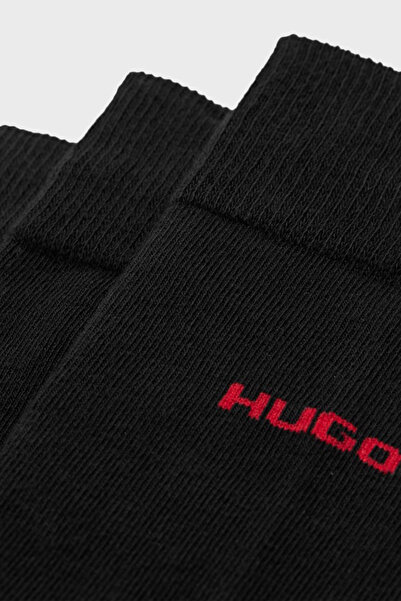 HUGO Streç Pamuklu 2 Pack Uzun Çorap Erkek ÇORAP 50493253 001