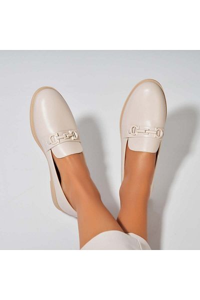 Joana Women's ballerinas Beige Eco-leather Osei