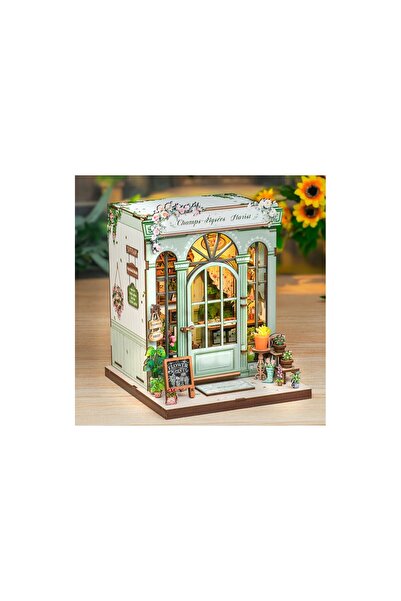 CUTEBEE Puzzle 3D, Suport de cărți DIY, Florărie Champs-Elyses, Cutebee, 199 piese