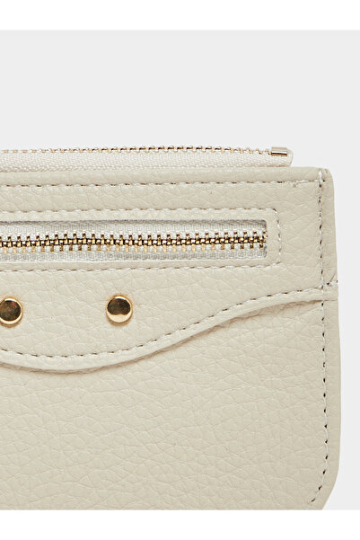 Styli Textured Wallet with Zip Closure