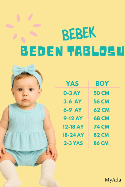 ADABEBEK Ribbed Single Sleeve Baby Crop Shorts 2-Piece Baby Set