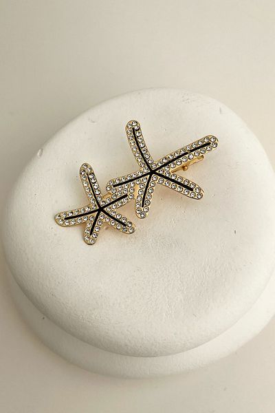 Modex 7cm Jewelled Starfish Side Buckle