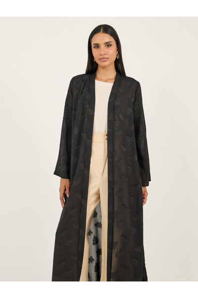 Styli Textured Regular Fit Long Sleeve Kimono