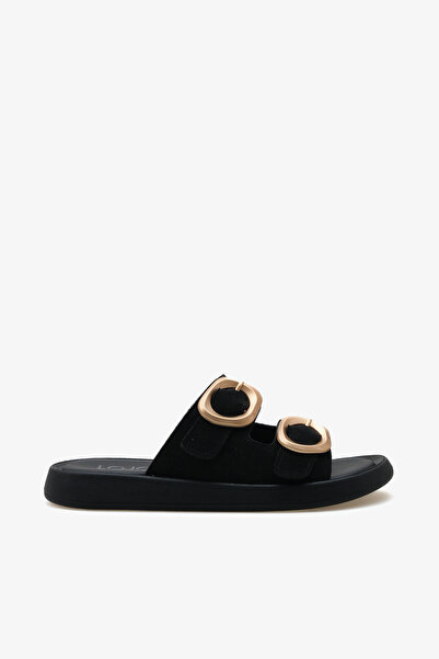 LOJO Women's Double Band Buckle Casual Slippers Formes