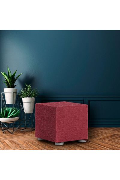 EYSA CONFECTIONES Husa bielastic PUF 40x40cm, Premium ROC, C/8 Bordo