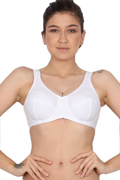 MOONLİGHT 2117 Sutien Minimizer Gathering Alb din bumbac (BALENLI)