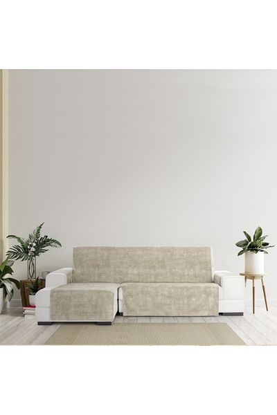 EYSA CONFECTIONES Velvet corner cover left, practical, Turin, C1 Ecru