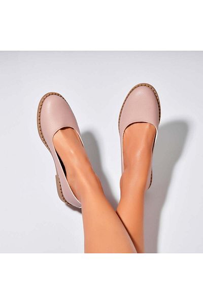 Joana Women's Ballet Flats Nude Esmy Ecological Leather
