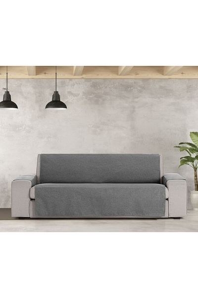EYSA CONFECTIONES Practical 2-seater sofa cover 115cm, Valeria, C10 dark grey