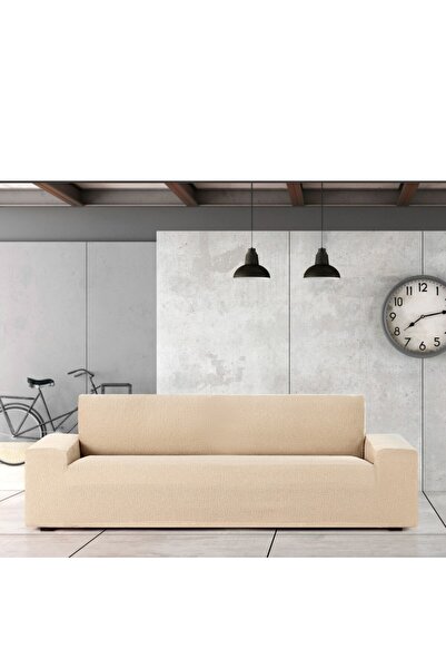 EYSA CONFECTIONES Elastic sofa cover 4 seats, Troya, C/0 Beige