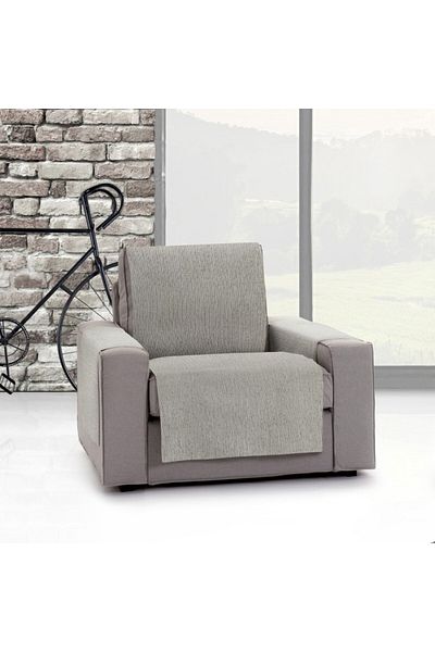 EYSA CONFECTIONES Practical jacquard armchair cover, MID, C56 Grey
