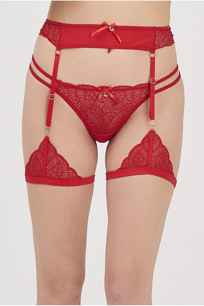 MOONLİGHT MOONLIGHT 3212 RED Garter Suit