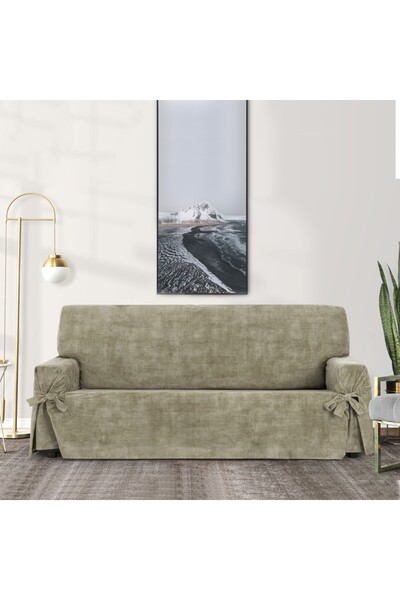 EYSA CONFECTIONES Husa universala canapea 2 locuri din catifea, Turin, C11 maro