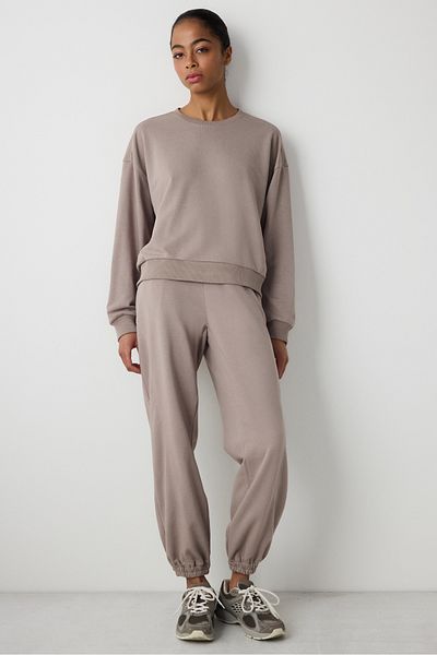 Penti Stitch Detailliertes Active Mink Sweatshirt