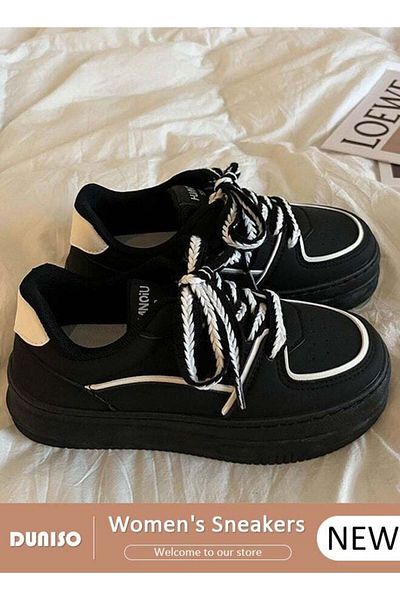 Generic Duniso Women's Thick Sole Sneakers Low Top Walking Shoes, Comfortable Casual Shoes