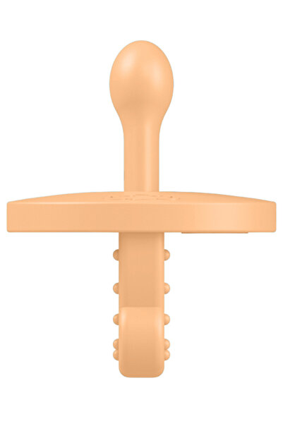 lujobear Safe&joy Pacifier-teether Elips Peach Fuzz