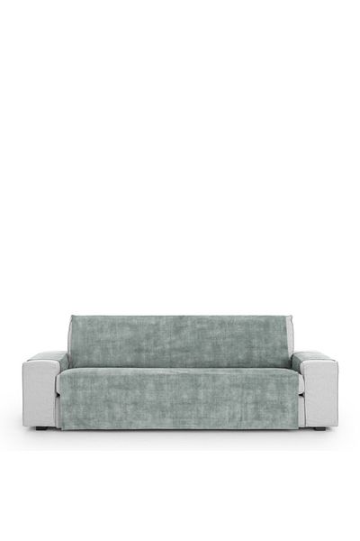 EYSA CONFECTIONES Velvet sofa cover 4 seats, practical, Turin, C6 Grey