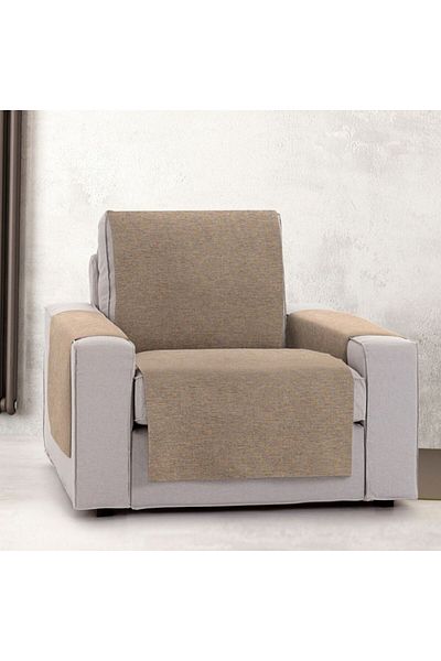 EYSA CONFECTIONES Practical armchair cover, Valeria, C/11 Brown/Grey