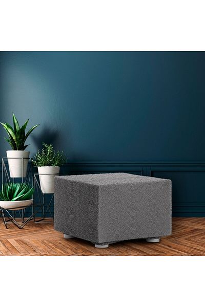 EYSA CONFECTIONES Bielastic PUF cover 60x60cm, Premium ROC, C/16 Anthracite Grey