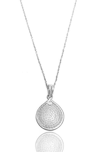 Midyat Gümüş Dünyası Kadın Damla Model Telkari Gümüş Kolye 2020078