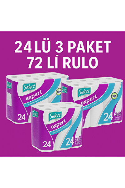 SELECT Expert Tuvalet Kağıdı 72'li | Ekonomik Paket – 150 Yaprak | Ultra Emici
