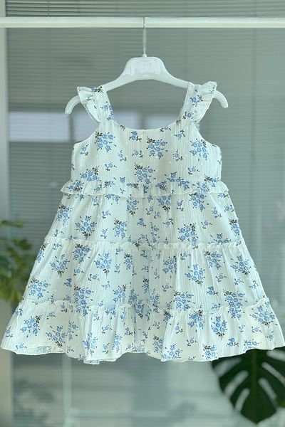 DPARİS Rochie cu bretele cu modele florale pentru fete