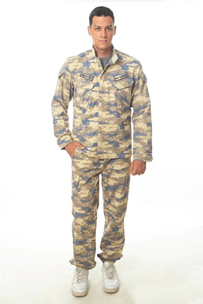 İZMİR ASKERİ MALZEME Air Force New Camouflage Color Long-Sleeved Tactical Shi...