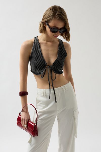 Black Fashion Μαύρο τζιν γιλέκο - Form Bra