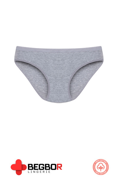 BEGBOR LİNGERİE 5-Piece Trophy Panty Set Consist of Only Gray Color