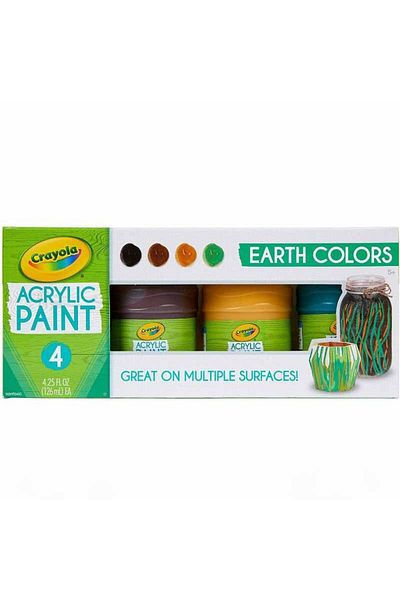 Crayola Multi-Surface Acrylic Earth Colors 4pc