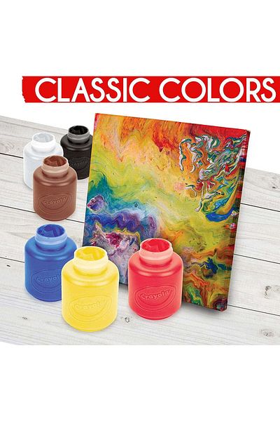 Crayola Acrylic Paint Set Classic Multicolor 5-10 Yrs