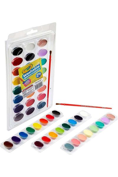 Crayola Washable Watercolors with Brush 24pc