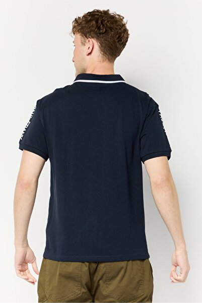 PAUL FRANK Men Regular Fit Graphic Print Short Sleeves Polo Shirt, Navy