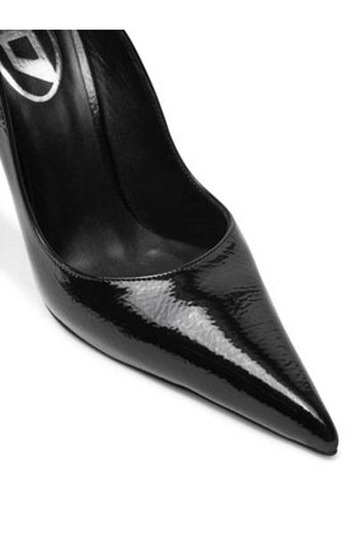 Diesel pantofi cu toc dama Y03426P0691 negru
