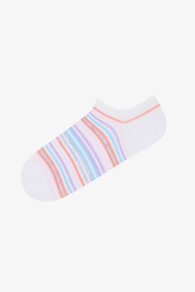 Penti Colorline 3er-Pack rosa-weiße Sneaker-Socken