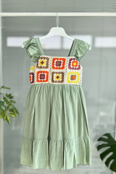 DPARİS Rochie cu motiv tricotat pentru fete